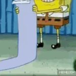 Spongebob long paper GIF Template