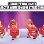 animals included | LITERALLY EVERY DISNEY CHARACTER WHEN SOMEONE STARTS SINGING : | image tagged in gifs,mcdonalds,disney,memes,funny,dance | made w/ Imgflip video-to-gif maker