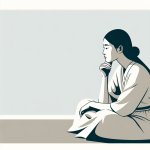 WOMAN IN THOUGHT