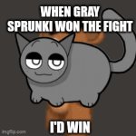 Gray somewhat in someway wins agents black sprunki by sping | WHEN GRAY SPRUNKI WON THE FIGHT; I'D WIN | image tagged in gifs,sprunki | made w/ Imgflip video-to-gif maker