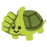 Thumbs up turtle
