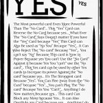 Yes card