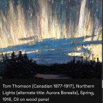Northern Lights. Painting by Tom Thomson.