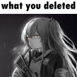 UMP45 I didn’t see what you deleted meme