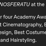 Good Luck, Nosferatu.