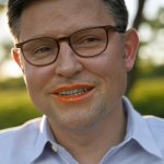 Mike Johnson Orange lips lipstick cheeto