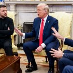 Trump and Vance and Zelensky meme