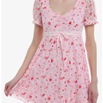 Sweet Society Strawberry Lace Empire Dress