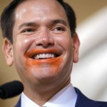 Secretary of State Marco Rubio orange lips