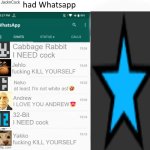 If JackNCock had whatsapp