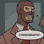 cornography meme