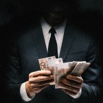 Mafia holding money