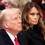 Melania in church