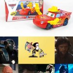 My Cars 2 Lightning McQueen Bump and Go Toys