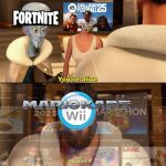 Mario Kart Wii meme | image tagged in i'm alive,mario kart,wii,video games,memes,fortnite | made w/ Imgflip meme maker