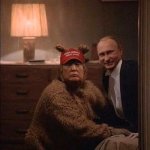 Donald Trump and Vladimir Putin in The Shining