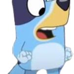 bluey shocked