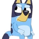 bluey sitting mad template