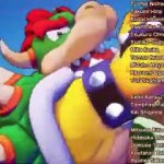 Bowser yeet the Goombas GIF Template