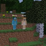 I Found Bluey & Bingo in Minecraft! meme