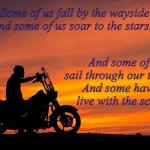 Some Fall to the Wayside | Some of us fall by the wayside
And some of us soar to the stars... And some of us sail through our troubles
And some have to live with the scars... | image tagged in man at sunset | made w/ Imgflip meme maker