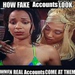 What Is A Fake Account ? | Accounts; Accounts | image tagged in funny memes,funny | made w/ Imgflip meme maker