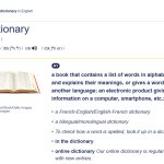 dictionary