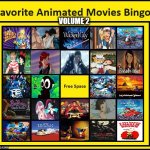 favorite animated movies bingo volume 2 | image tagged in favorite animated movies bingo 2,volume 2,studio ghibli,pokemon,peanuts,cinema | made w/ Imgflip meme maker