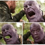 Thor feeding Thanos
