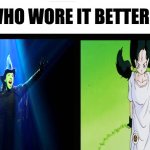 defying gravity meme | image tagged in who wore it better,gravity,dragon ball z,wicked,i believe i can fly,defying gravity | made w/ Imgflip meme maker