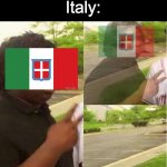 WWII History for you | Axis Powers: *losing*
Italy: | image tagged in disappearing,history,history memes,fun | made w/ Imgflip meme maker