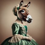 lady with donkey head