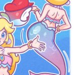peach swaying her hips