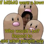 If MSMG were a town, Who would I be?