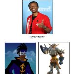 Phil LaMarr | image tagged in same voice actor,jak and daxter,static shock,phil lamarr,dc comics,playstation | made w/ Imgflip meme maker