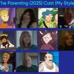 The Parenting (2025) Cast (My Style) | image tagged in the parenting 2025 cast my style,meme,the parenting,memes,spoof cast,characters | made w/ Imgflip meme maker