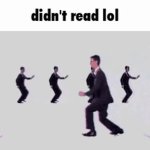 didn't read lol GIF Template
