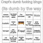 Crapt's bingo (C# as in the programming language) template