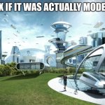 Future city | ROBLOX IF IT WAS ACTUALLY MODERATED: | image tagged in future city | made w/ Imgflip meme maker