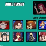 ariel recast | ARIEL RECAST | image tagged in ariel recast,the little mermaid,anime,redheads,casting couch,gaming | made w/ Imgflip meme maker