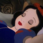 snow white sleeping