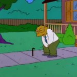 Hans Moleman Football to the Groin GIF Template