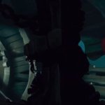 ariel exploring the ship