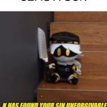 N has found your sin unforgivable | UZI IS A GUN | image tagged in n has found your sin unforgivable | made w/ Imgflip meme maker