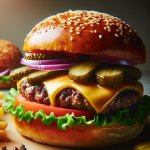 Hamburger and chips