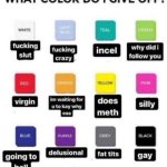 What color do I give off meme