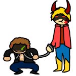 Silly future maximus leashed by future maxwell