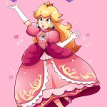 princess peach happy