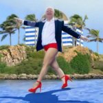 Tim Walz prancing