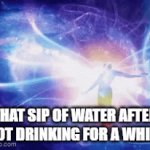 yes | THAT SIP OF WATER AFTER NOT DRINKING FOR A WHILE | image tagged in gifs,memes | made w/ Imgflip video-to-gif maker